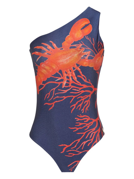  Brigitte Graphic-print Swimsuit - Blue 