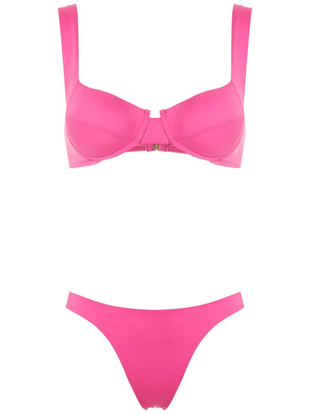  Brigitte High Cut Leg Bikini Set - Pink 