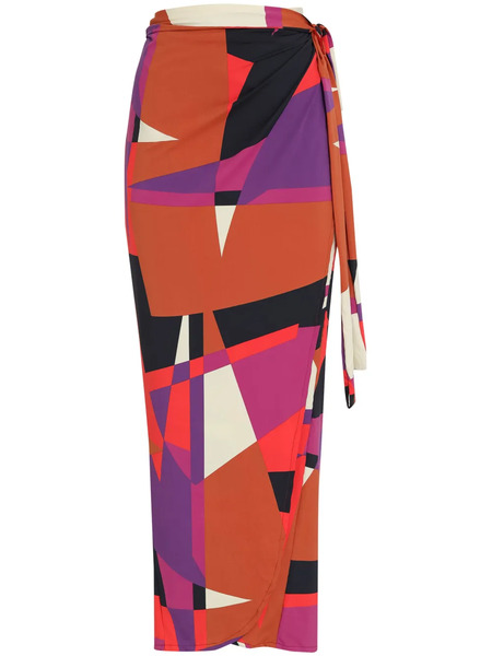  Brigitte Mila Midi Skirt - Red 