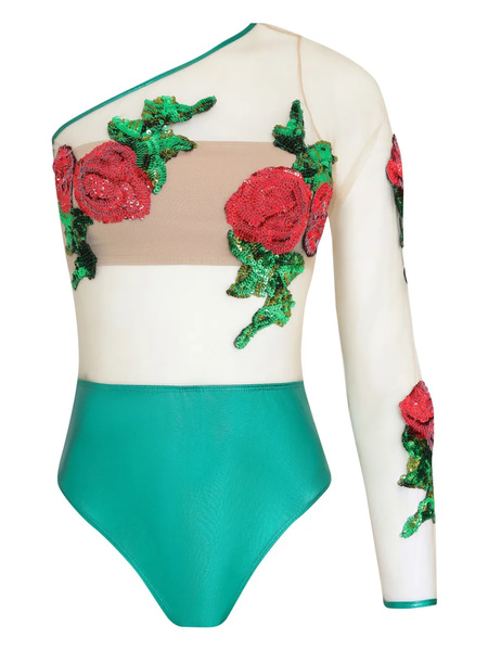  Brigitte Rosas Carnaval/festival Bodysuit - Green 
