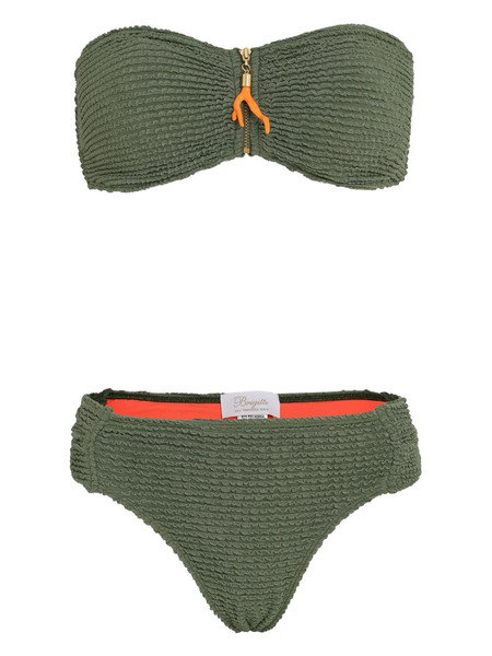  Brigitte Seersucker Bikini - Green 