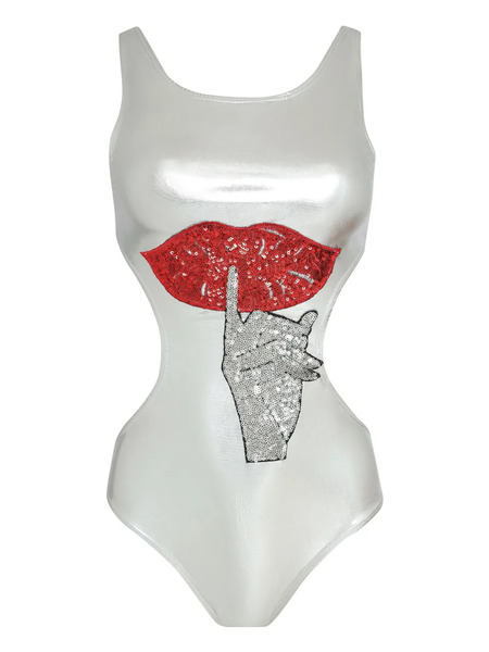  Brigitte Shiu Carnaval Swimsuit - Silver 