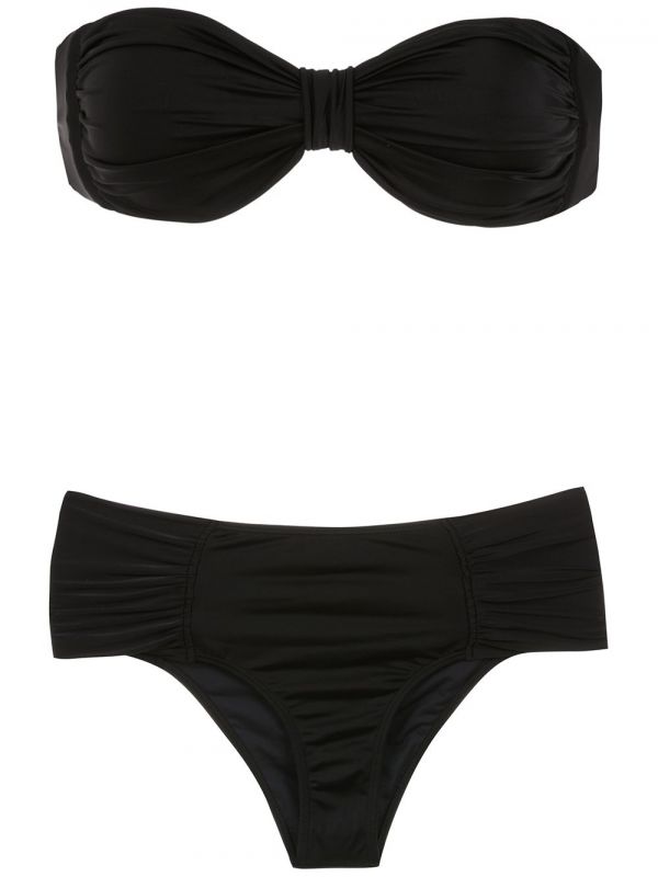  Brigitte Strapless Bikini Set - Black 