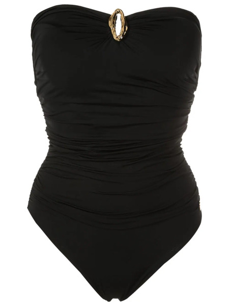 Brigitte Strapless Ruched Swimsuit - Black 