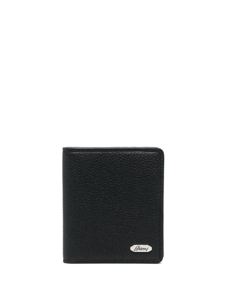  Brioni Bi-fold Leather Wallet - Black 