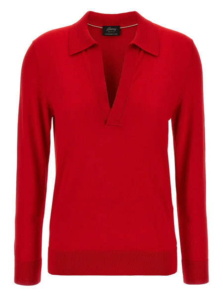  Brioni Cashmere-blend Sweater - Red 