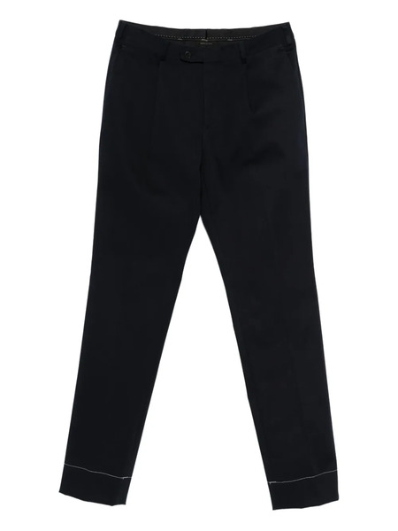  Brioni Contrasrt-stitching Trousers - Blue 