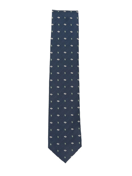  Brioni Diamond-pattern Tie - Blue 