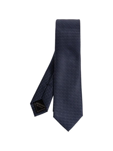  Brioni Dotted Tie - Blue 
