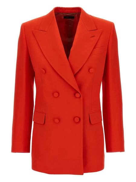  Brioni Double-breasted Peak-lapel Blazer - Red 