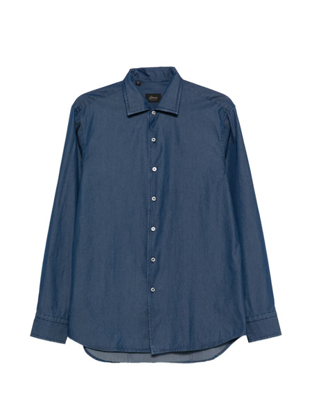  Brioni Marcello Buttoned Shirt - Blue 