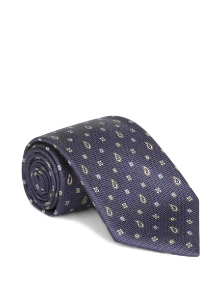  Brioni Paisley Tie - Blue 