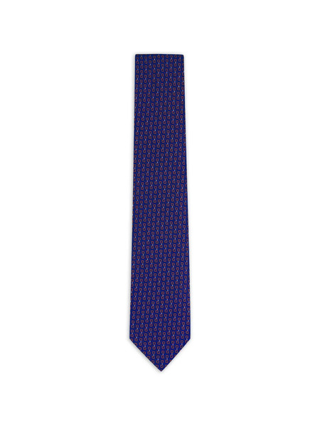  Brioni Patterned Silk Tie - Blue 