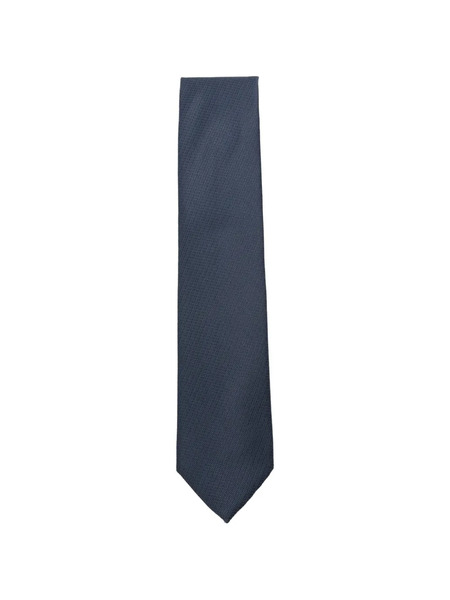  Brioni Patterned Tie - Blue 
