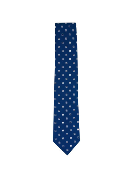  Brioni Patterned Tie - Blue 