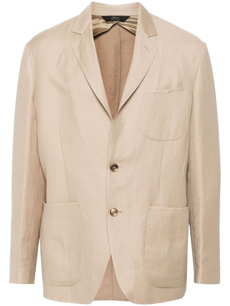  Brioni Single-breasted Blazer - Neutrals 