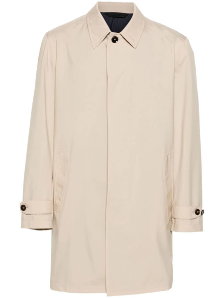  Brioni Single-breasted Mid-length Parka - Neutrals 