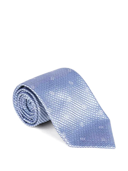  Brioni Textured Silk Tie - Blue 