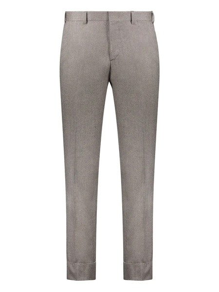  Brioni Wool Tailored Trousers - Brown 