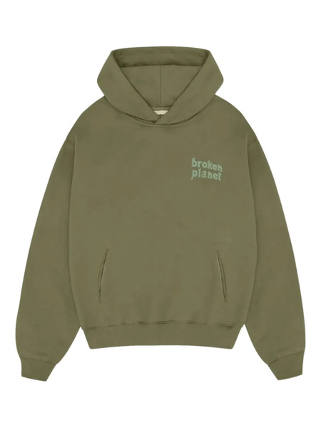  Broken Planet Logo Hoodie - Green 