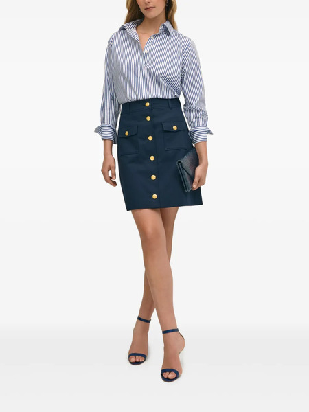  Brooks Brothers Button-detail Mini Skirt - Blue 