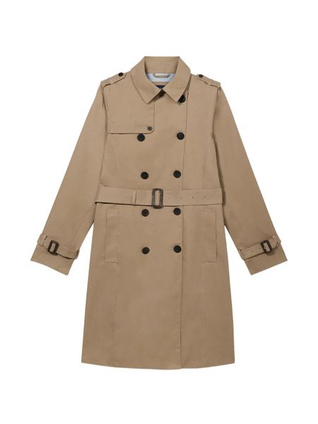  Brooks Brothers Double-breasted Belted Trench Coat - Neutrals 