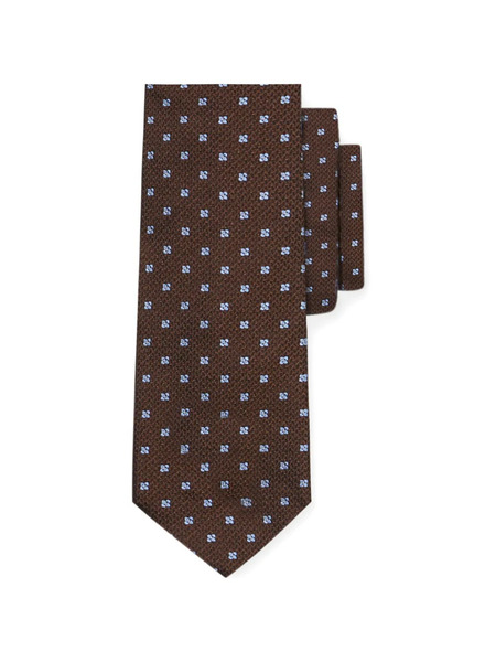  Brooks Brothers Floral Silk Tie - Brown 