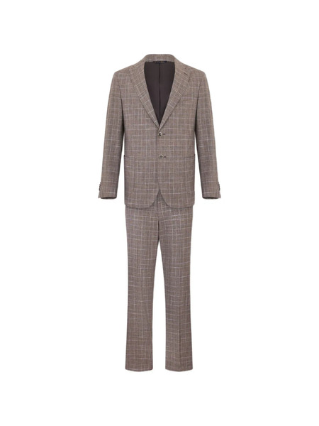  Brooks Brothers Glen Plaid Suit - Brown 