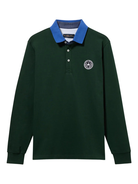  Brooks Brothers Logo-patch Polo Shirt - Green 