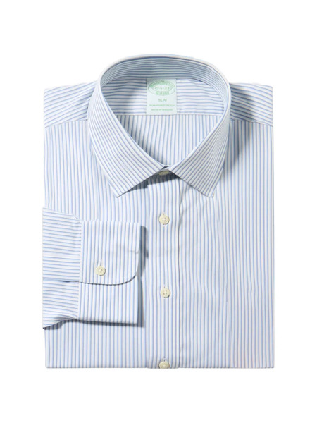  Brooks Brothers Long-sleeve Patterned Shirt - Blue 