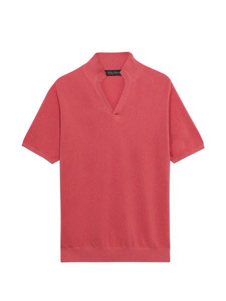  Brooks Brothers Open-collar Piqué Top - Pink 