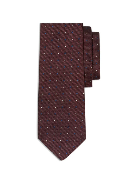  Brooks Brothers Polka Dot Silk Tie - Brown 