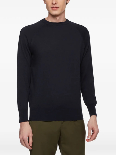  Brooks Brothers Ribbed-trims Sweater - Blue 