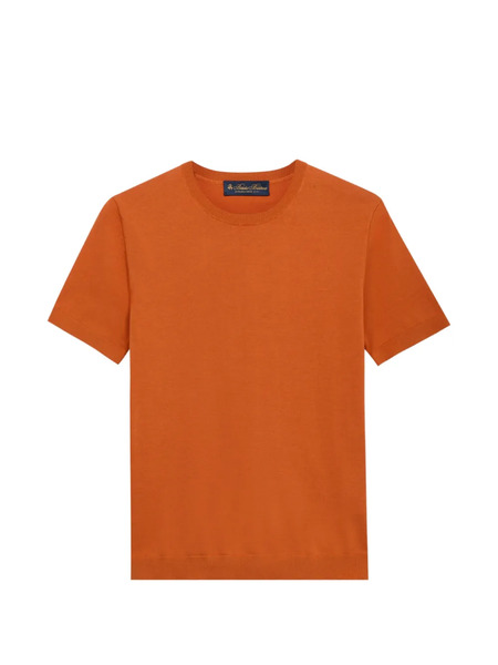  Brooks Brothers Short-sleeve Ribbed Top - Orange 