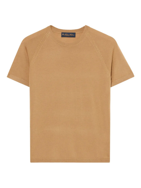  Brooks Brothers Short-sleeved Crew-neck T-shirt - Brown 