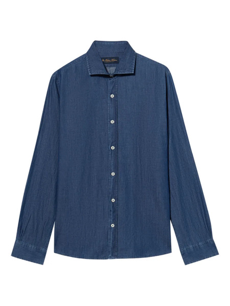  Brooks Brothers Spread-collar Denim Shirt - Blue 
