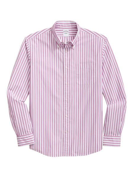  Brooks Brothers Striped Button-down Shirt - Pink 