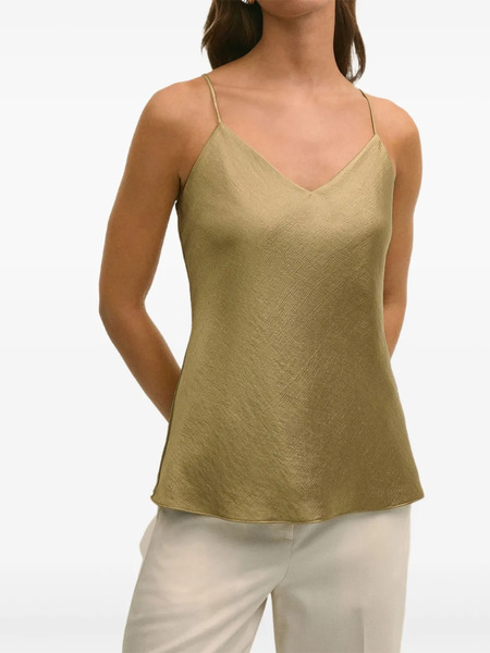  Brooks Brothers V-neck Top - Gold 