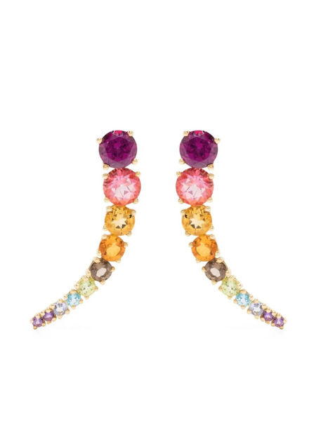  Brumani 18kt Yellow Gold Gemstone Rainbow Earrings 