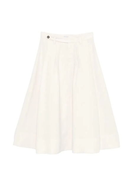  Brunello Cucinelli A-line Midi Skirt - Neutrals 