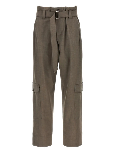  Brunello Cucinelli Belted Cargo Trousers - Grey 
