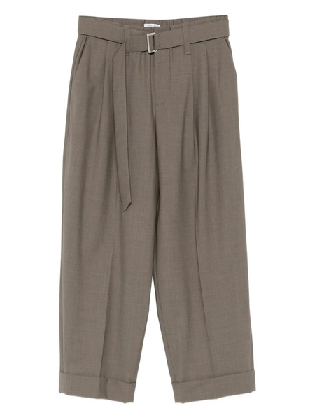  Brunello Cucinelli Belted Pleated Trousers - Grey 