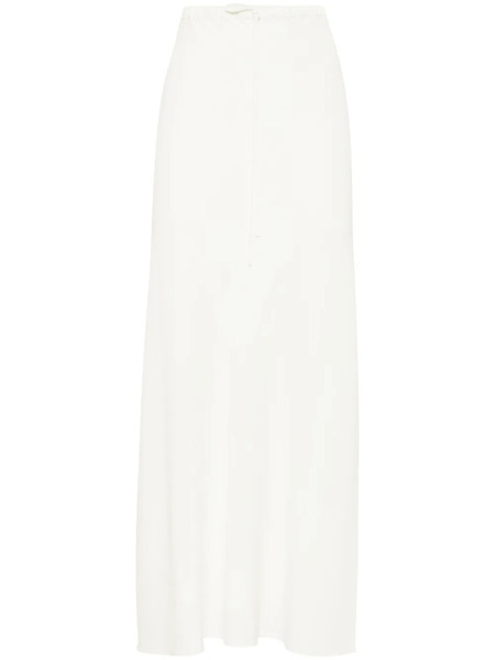  Brunello Cucinelli Bias-cut Maxi Skirt - White 