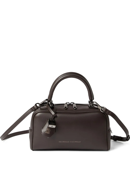  Brunello Cucinelli Boston Explorer Top-handle Padlock Bag - Brown 