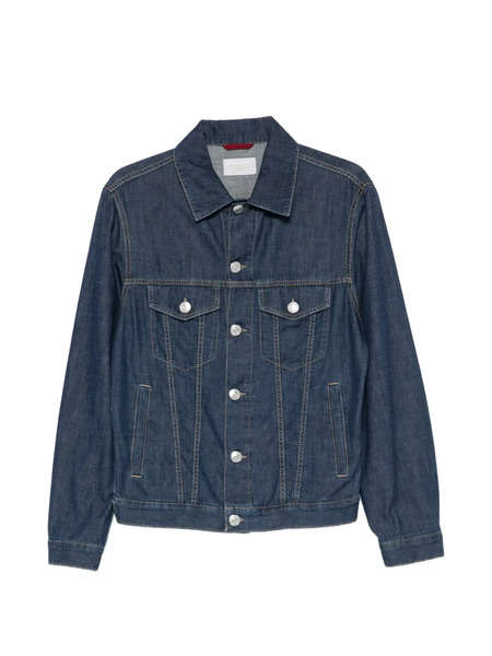  Brunello Cucinelli Button Denim Jacket - Blue 