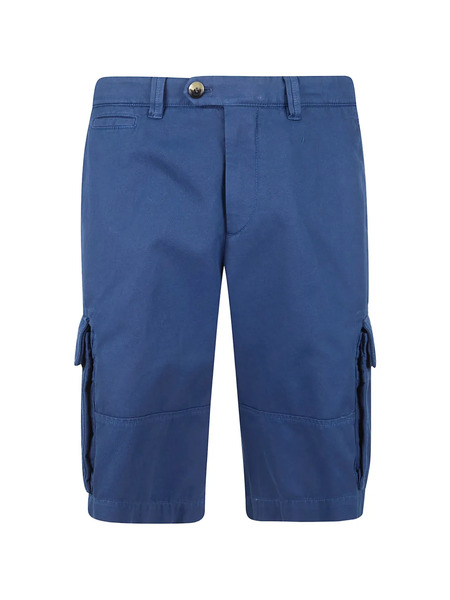  Brunello Cucinelli Button-fastening Cargo Shorts - Blue 
