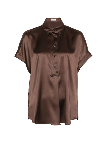  Brunello Cucinelli Buttoned Blouse - Brown 