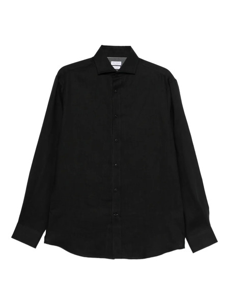  Brunello Cucinelli Buttoned Long-sleeved Shirt - Black 