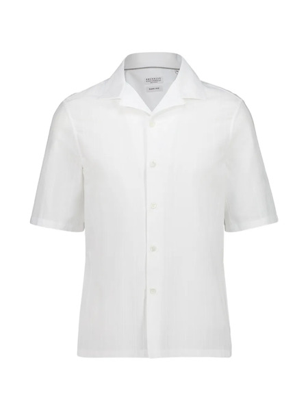  Brunello Cucinelli Camp-collar Shirt - White 