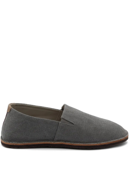  Brunello Cucinelli Canvas Slip-on Espadrilles - Grey 